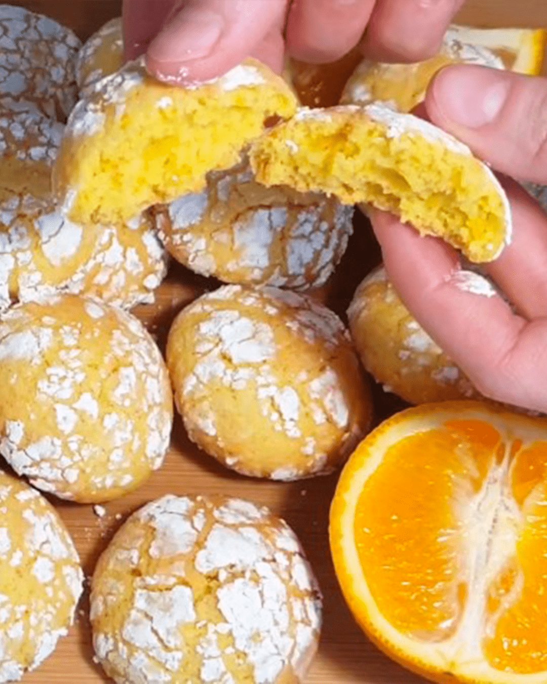 Апельсиновое песочное печенье с корицей