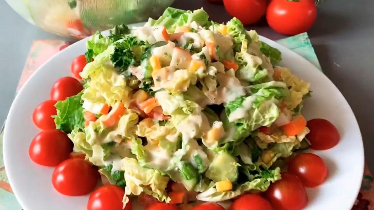 Салат с пекинской капустой обалденно вкусный рецепты с фото