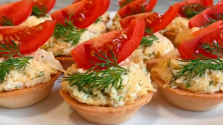 Чем заполнить тарталетки для закуски рецепты с фото простые и вкусные